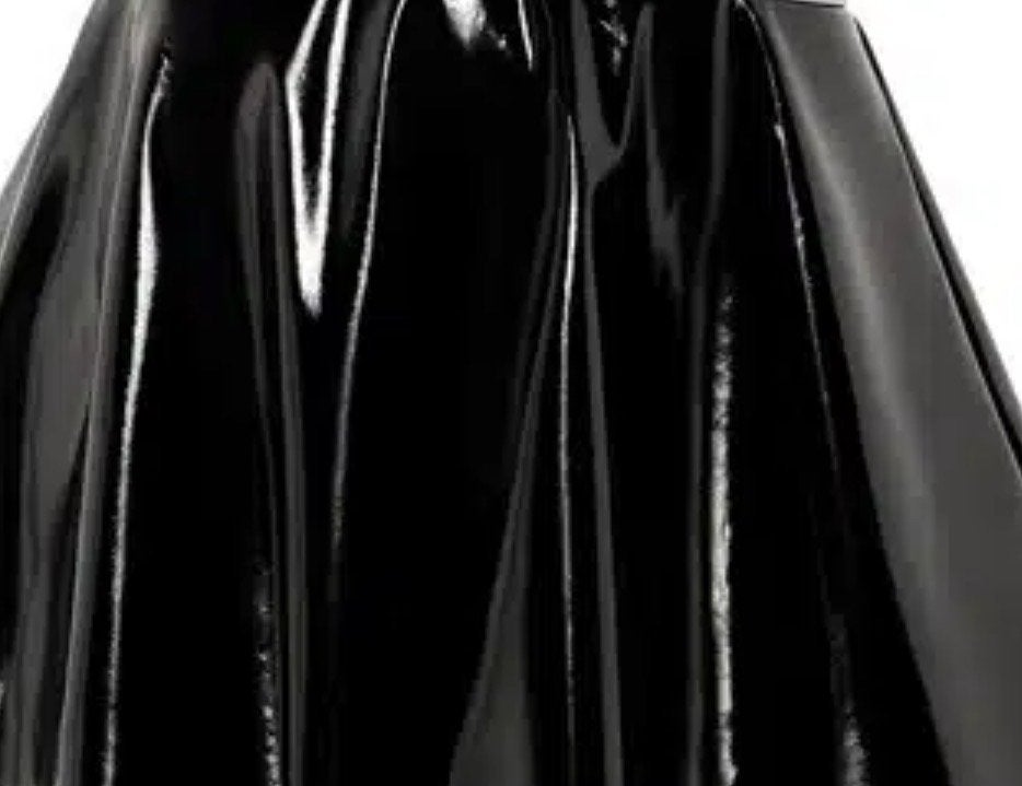 Zwarte Kinky Lakstof - 2 meter x 1.40-1.45 meter, Overige materialen, 120 cm of meer, Zwart, Ophalen of Verzenden