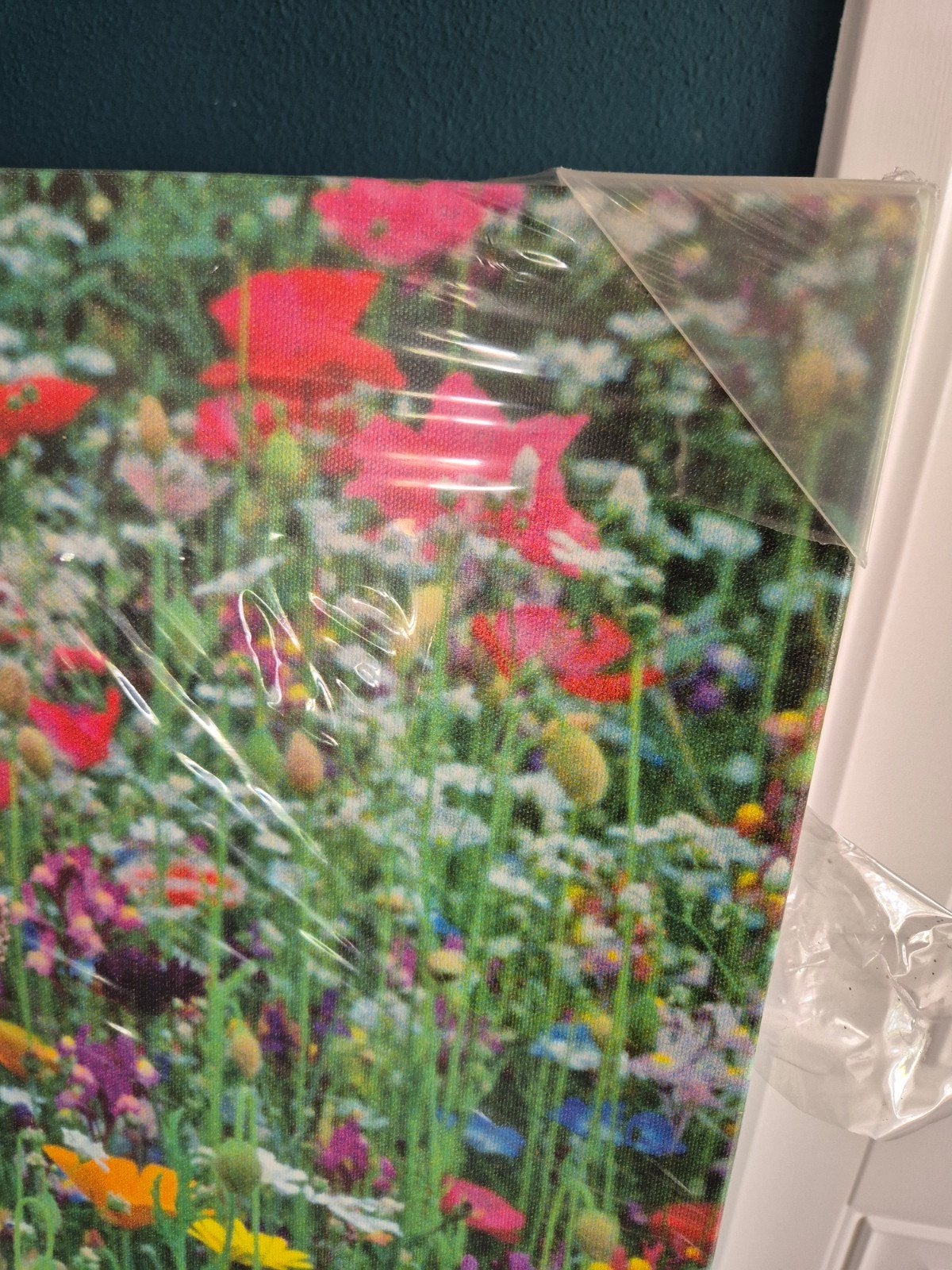 Canvas doek Bloemenweide IKEA Pjatteryd 78,5 x 117,5, Ophalen, Nieuw, Print, 100 tot 125 cm