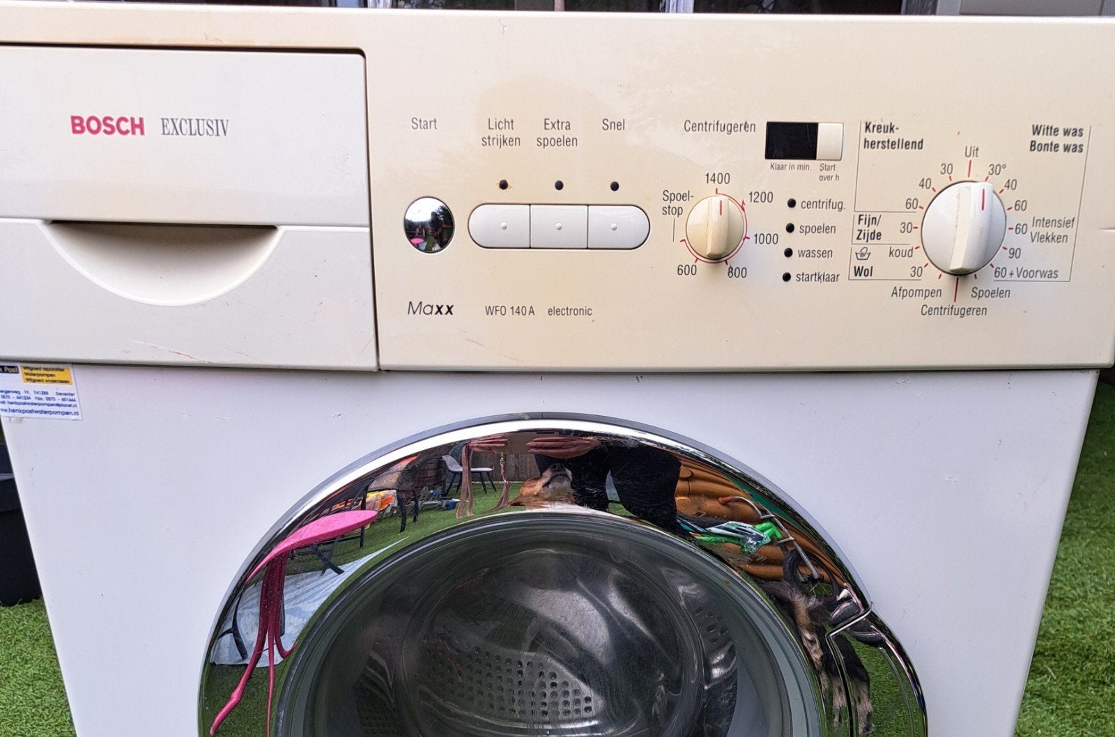 Bosch wasmachine, Ophalen, Gebruikt, 1200 tot 1600 toeren, 85 tot 90 cm