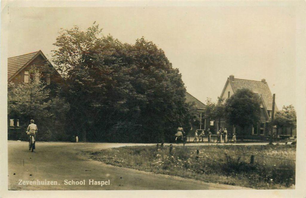 701-287-035 Zevenhuizen School Haspel, Verzenden, Voor 1920, Groningen