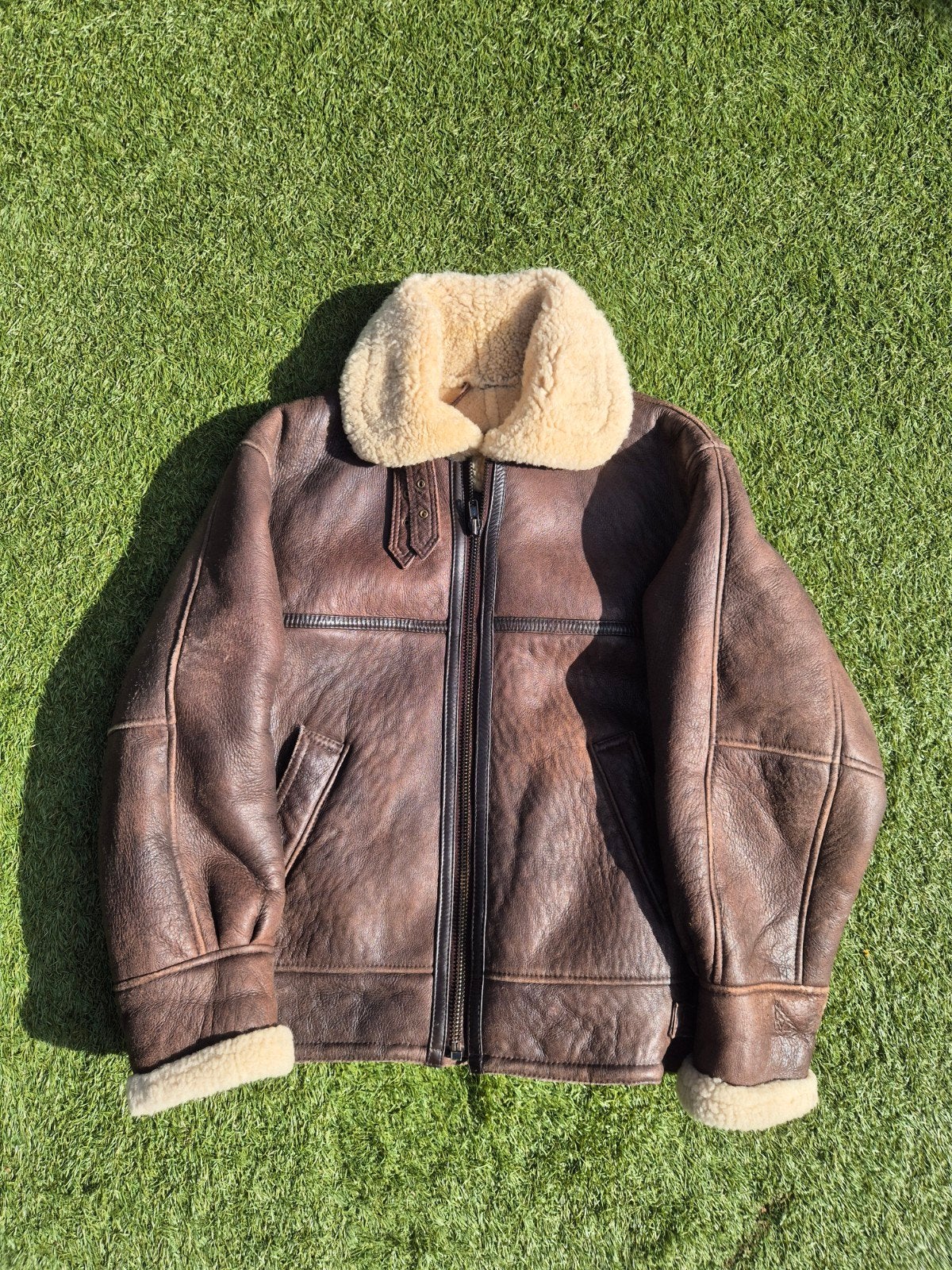 Vintage B-3 Aviator Bomber Jacket - Schapenvacht, Verzenden, Luchtmacht, Amerika, Kleding of Schoenen