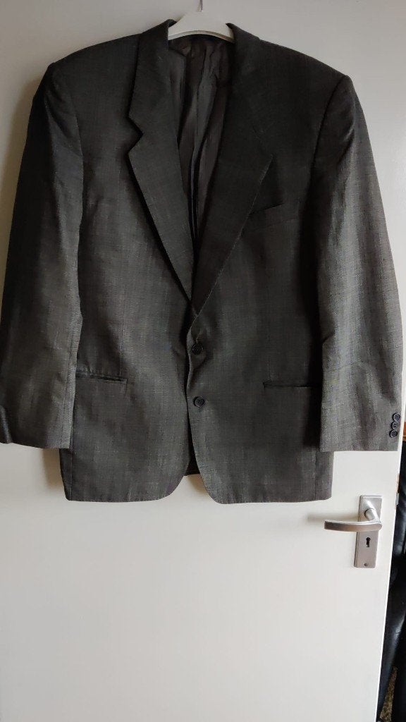 Pierre Laffitte heren blazer colbert maat L 52/54, Ophalen of Verzenden, Grijs, Gedragen, Maat 52/54 (L)