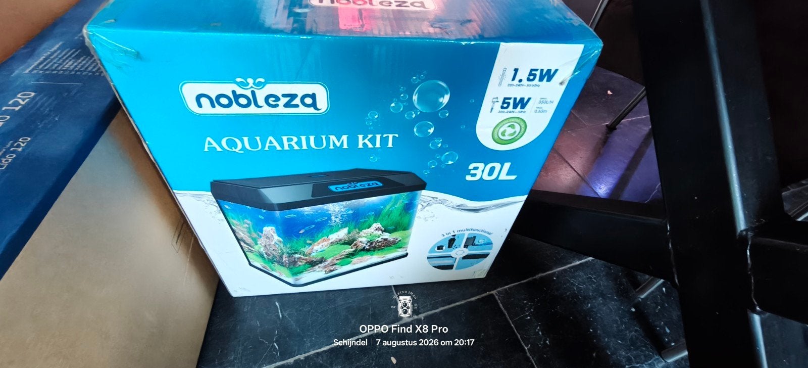gloednieuw nobleza aquarium kit, Ophalen, Nieuw, Overige merken, Inclusief toebehoren
