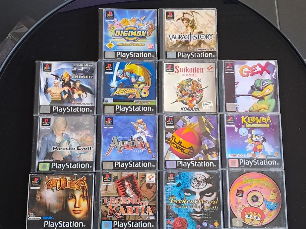 PS1 GAMES  14 TOPTITELS, Gebruikt, 1 speler, Vanaf 3 jaar, Ophalen