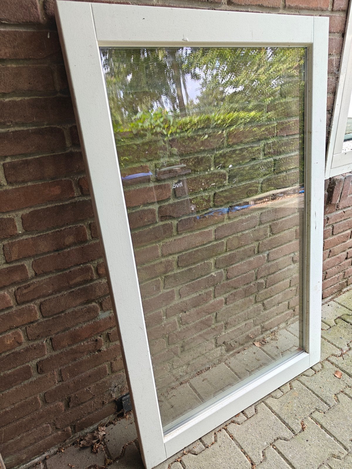 Houten kozijn met HR++ glas, Ophalen, Gebruikt, Raamkozijn, Inclusief glas