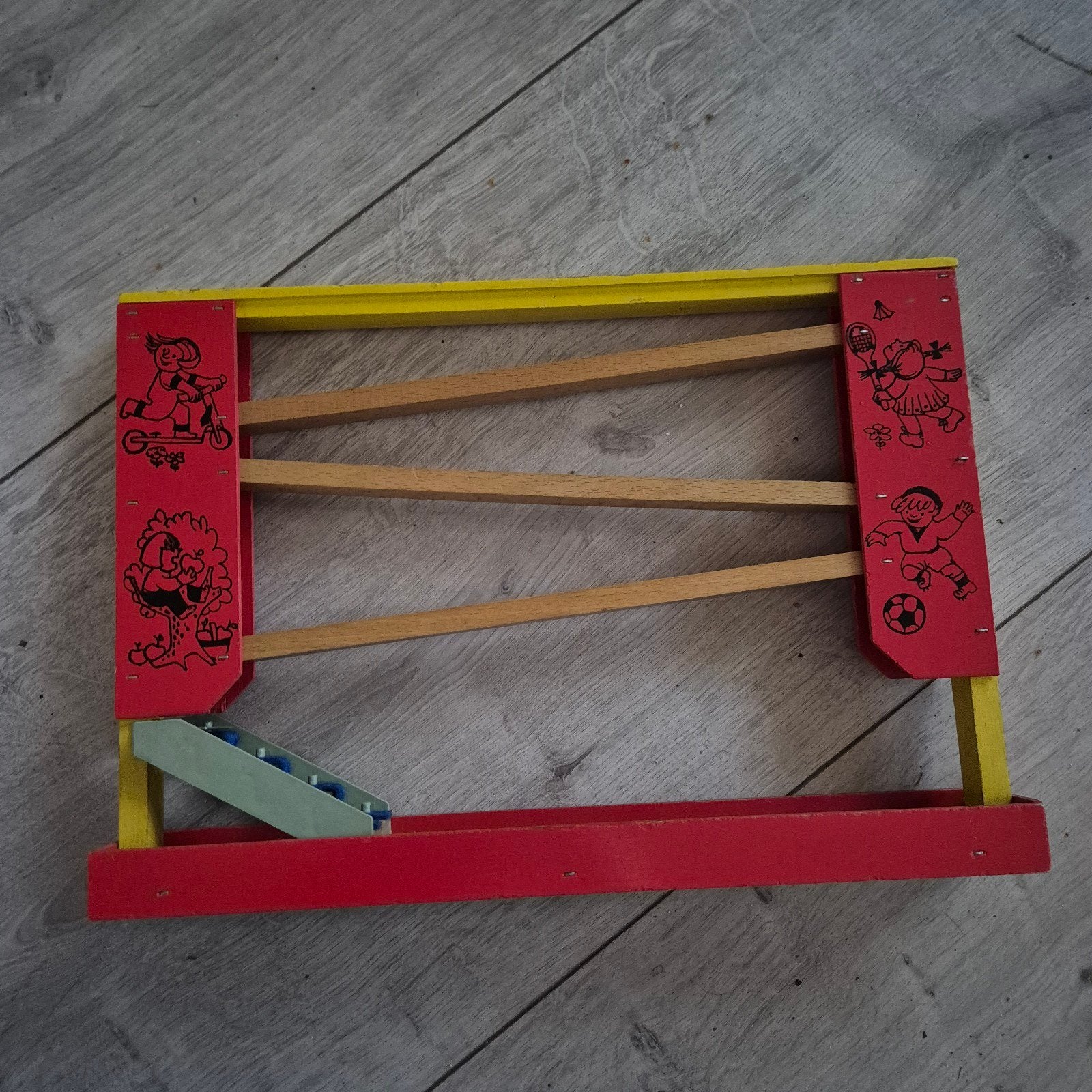 Vintage Knikkerbaan Hout - Klassiek Speelgoed, Ophalen of Verzenden, Gebruikt