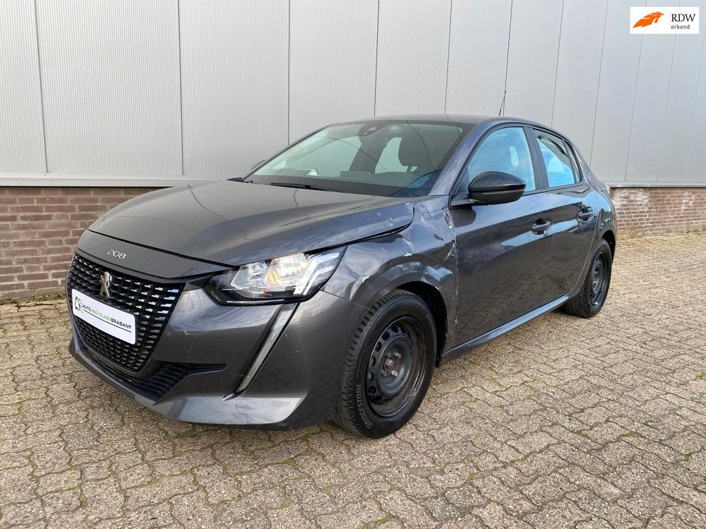 Peugeot 208 1.2 PureTech Active Pack Airco, PDC, Apple Carpl, Auto diversen, Schadeauto's, 1199 cc, Handgeschakeld, Zilver of Grijs