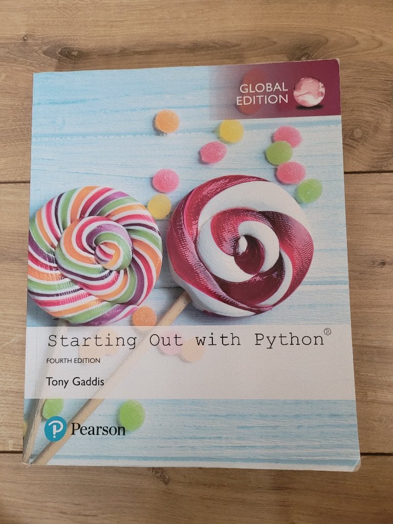 Studieboek Starting out with Python, Boeken, Ophalen of Verzenden, Beta, Zo goed als nieuw, WO