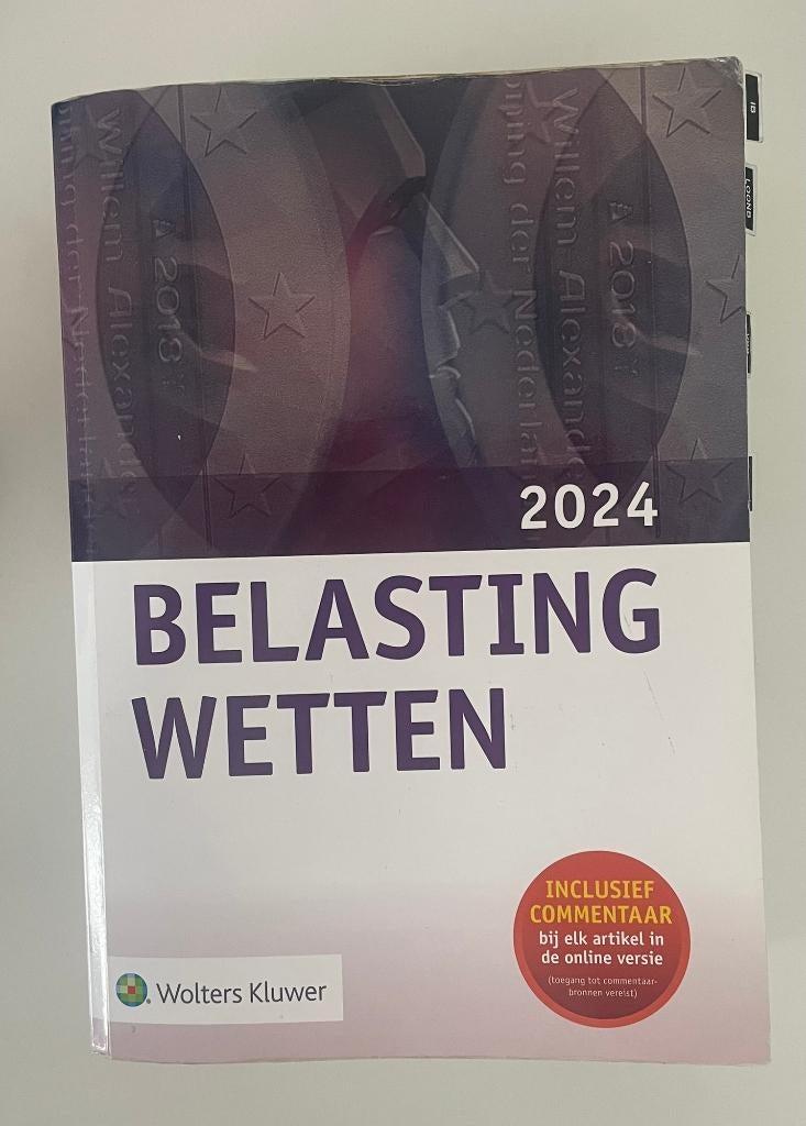 Belastingwetten 2024 9789013175400, Zo goed als nieuw, Wolters Kluwer, Beta, HBO