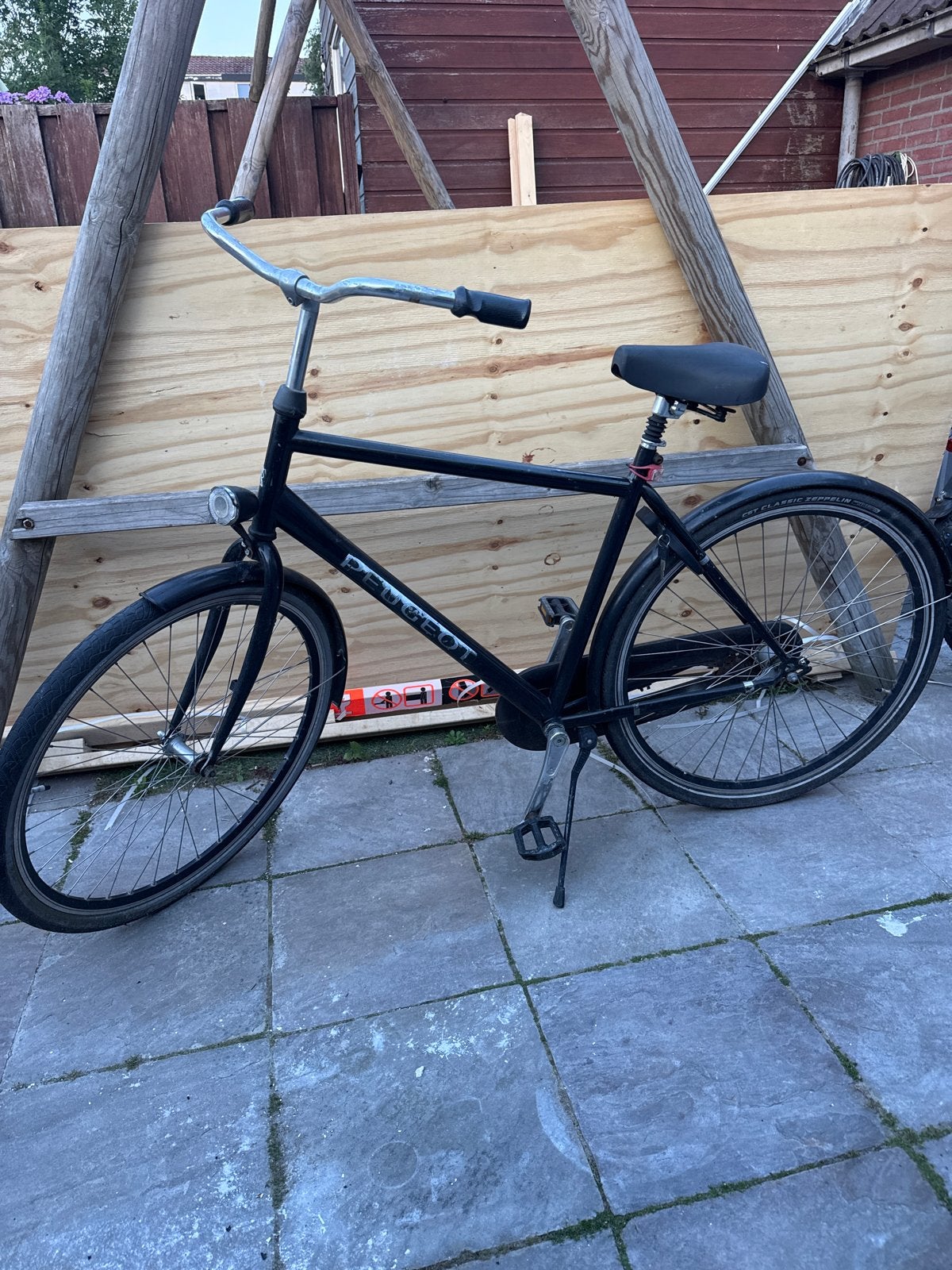 Peugeot Stadsfiets Zwart - Goede Staat, Fietsen en Brommers, Fietsen | Heren | Herenfietsen, Overige merken, Terugtraprem, Gebruikt