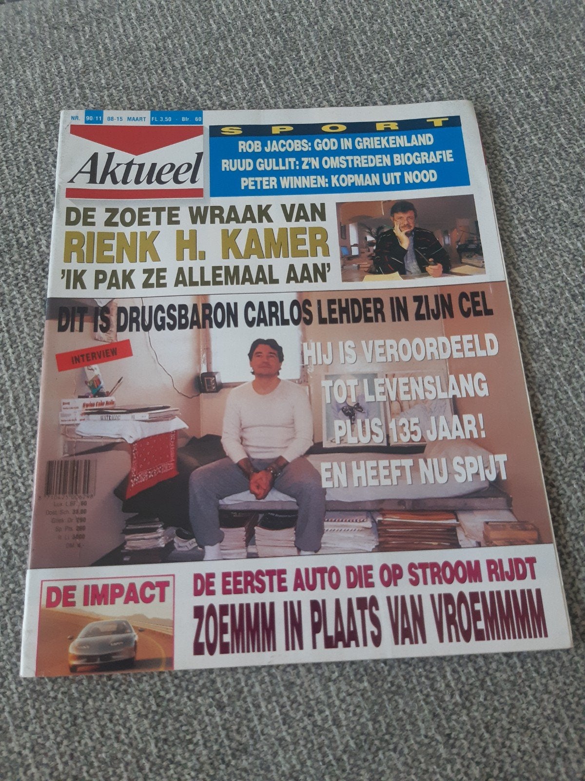 11.Aktueel 1990. Clouseau. Rienk H. Kamer. Carlos Lehder. Je, Verzamelen, Verzenden, 1980 tot heden, Tijdschrift