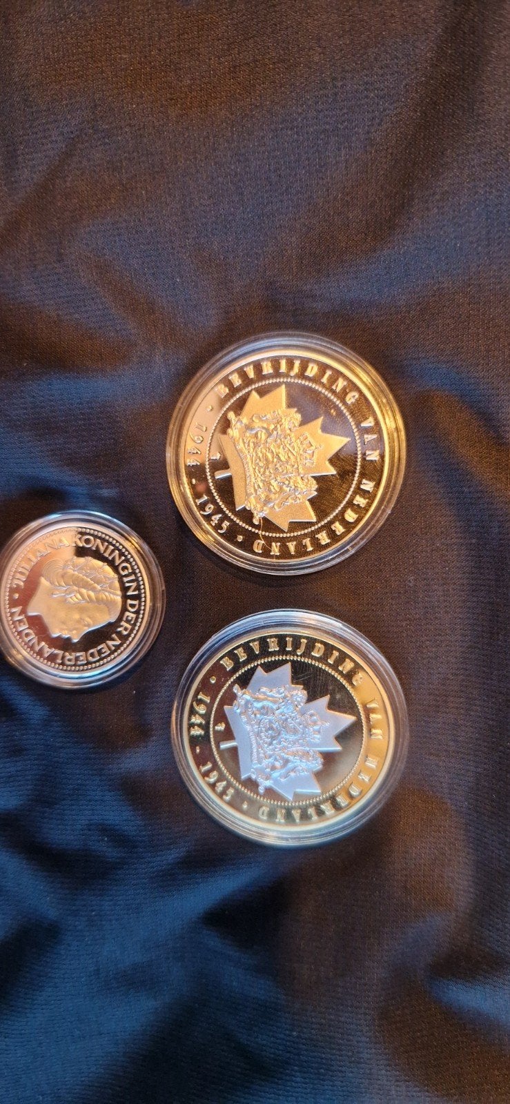 Herdenkingsmunten: puur Zilver & 24K Goud laagje (69.79g), Ophalen of Verzenden