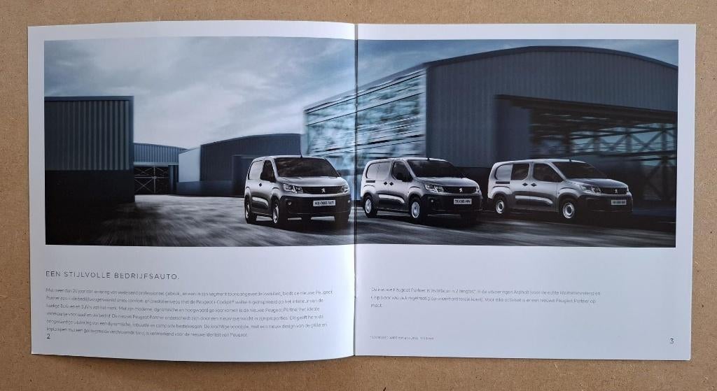 Peugeot nieuwe Partner brochure (2018), Verzenden, Nieuw, Peugeot