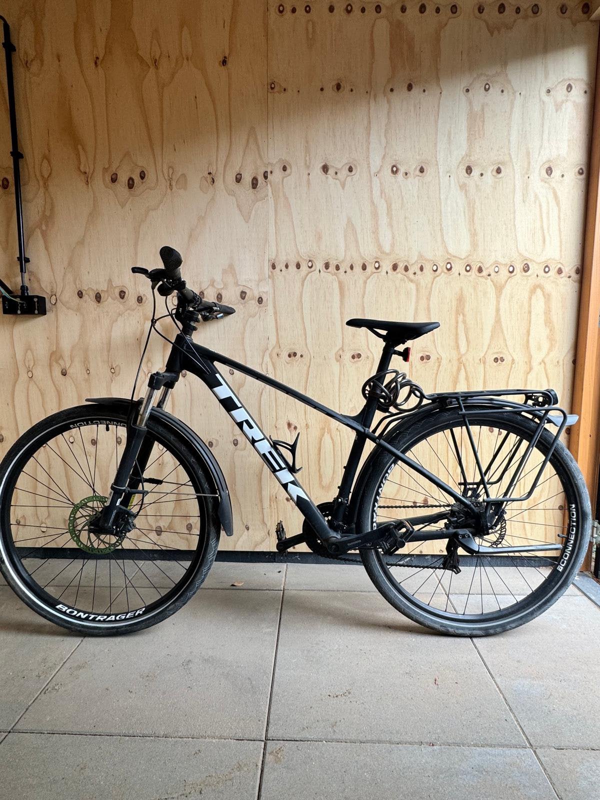 Trek Marlin 5 mountainbike – zwart – 19,5 inch (Maat L), Fietsen en Brommers, Fietsen | Mountainbikes en ATB, Ophalen, Gebruikt