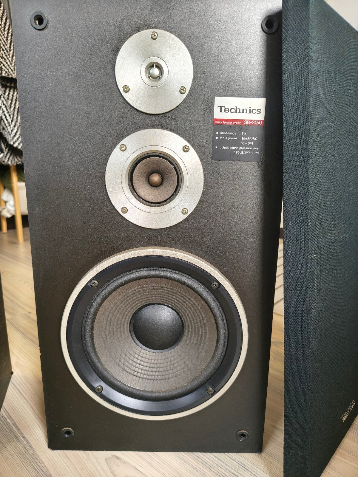 Technics SB-3150 3-weg luidsprekersysteem, Audio, Tv en Foto, Luidsprekers, Gebruikt, 60 tot 120 watt, Front, Rear of Stereo speakers