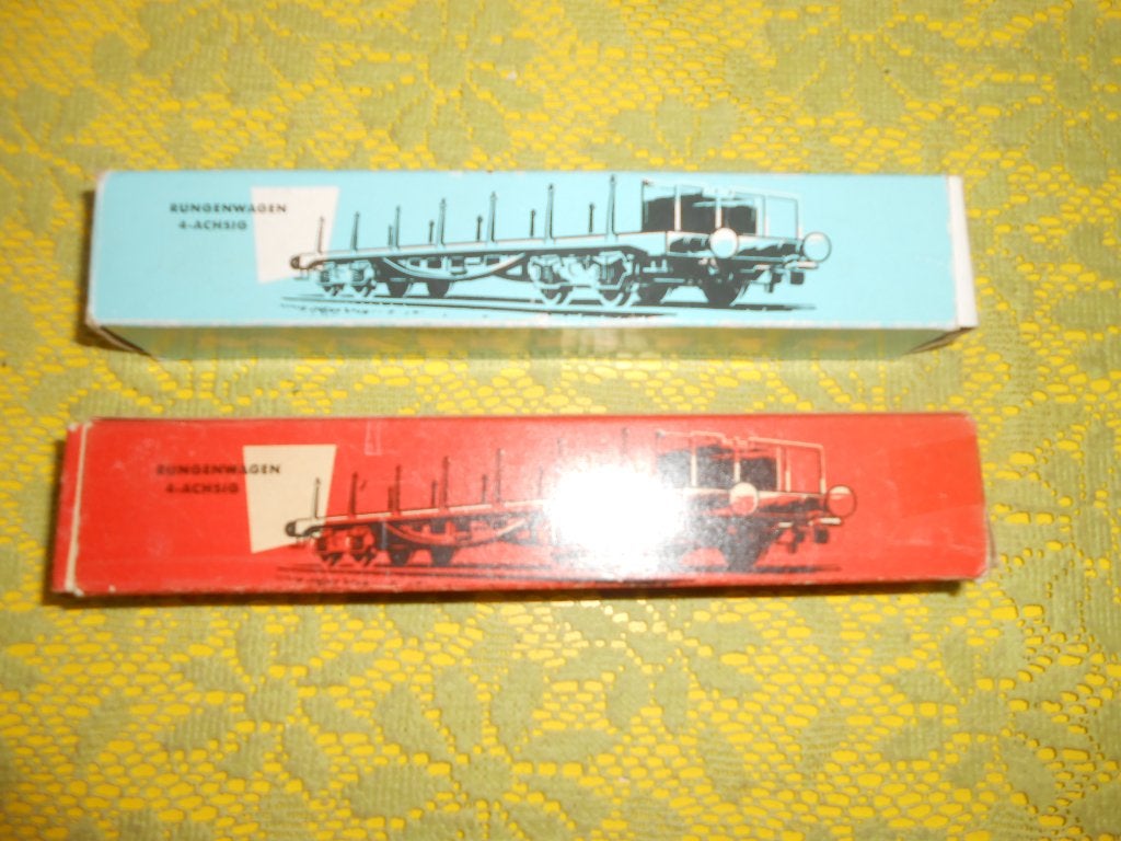 Märklin 4516, 2 lange zwarte rongenwagons in de ovp, Wisselstroom, Ophalen of Verzenden, Märklin, Gebruikt