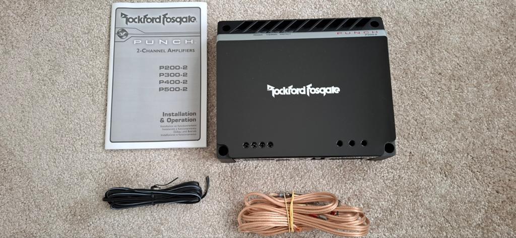 Rockford Fosgate Punch P300-2 Versterker, Gebruikt, 120 watt of meer, Stereo, Ophalen