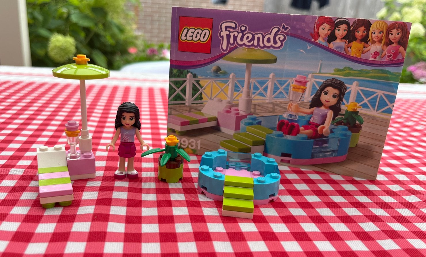 Lego Friends Emma’s zwembadje, Lego, Friends, Ophalen of Verzenden, Zo goed als nieuw