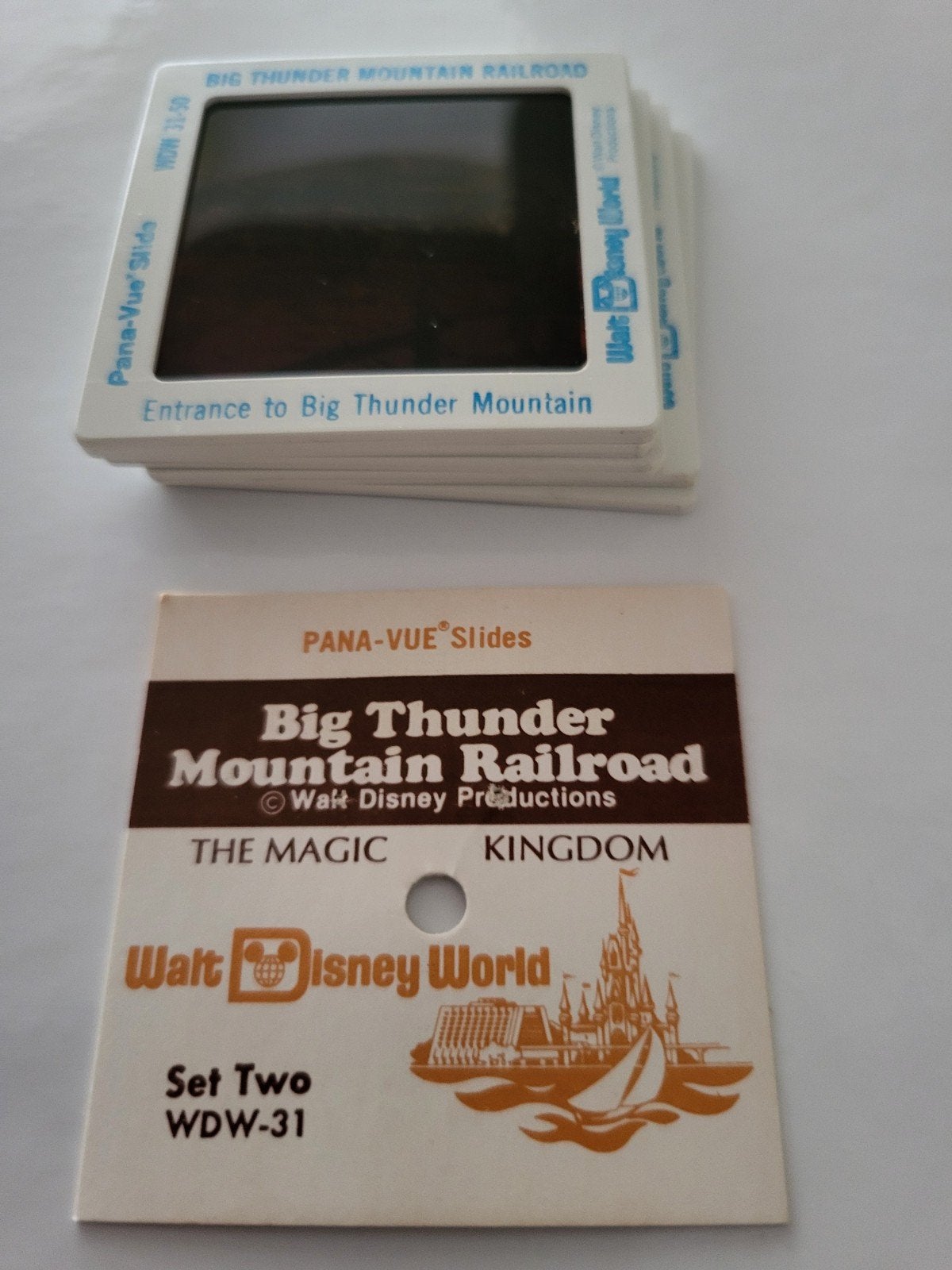 Orginel Dia set Walt Disney World Florida/Big thunder Railro, Ophalen of Verzenden