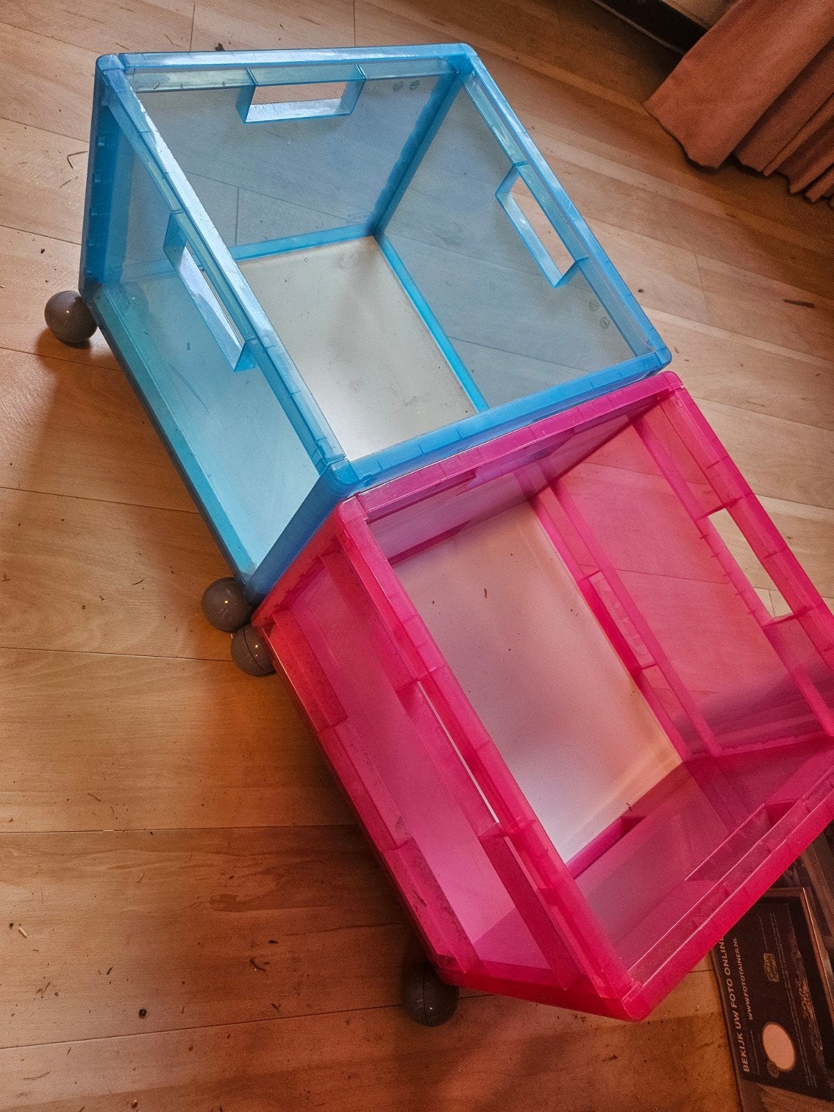 opbergbakken ikea met wieltjes, Ophalen, Zo goed als nieuw