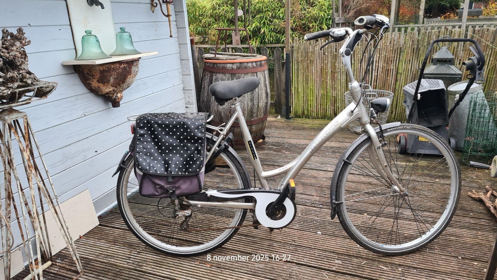 Batavus Alamo Damesfiets 24 versnellingen met fietstas, Fietsen en Brommers, Ophalen, Gebruikt, Batavus, Versnellingen