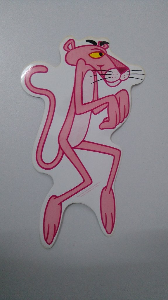 Pink Panter roze panter stickers vintage ballon zakdoek, Ophalen of Verzenden, Zo goed als nieuw, Overige typen