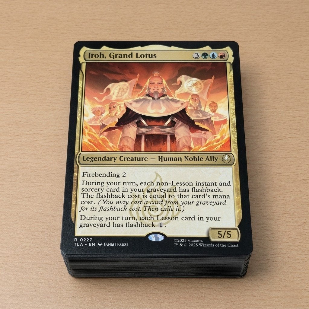 MTG Commander Deck Iroh Grand Lotus Avatar Last Airbender, Ophalen of Verzenden, Zo goed als nieuw, Speeldeck, Foil