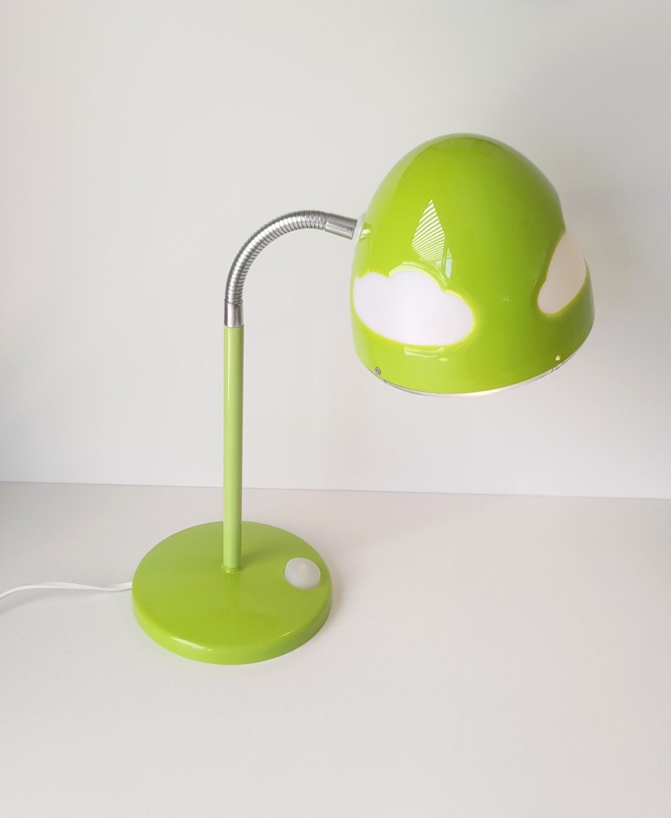 Vintage IKEA Skojig Bureaulamp,  design Henrik Preutz, Ophalen, Bureaulamp, Wit, Zo goed als nieuw
