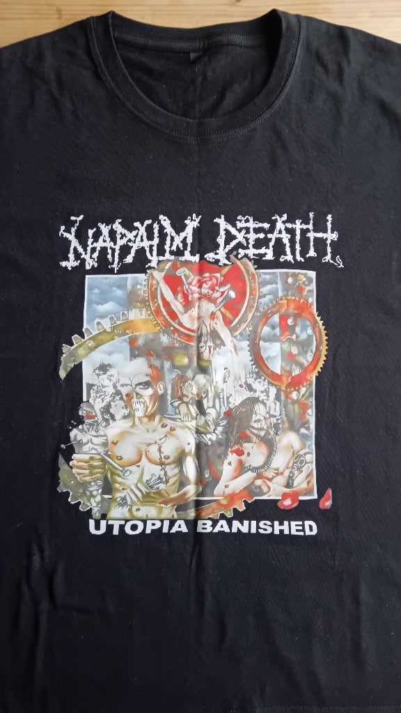 T shirt, Ophalen, Zwart, Nieuw, Napalm Death