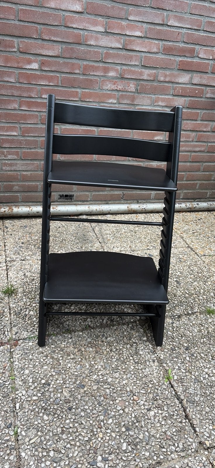Stokke Tripp Trapp meegroeistoel  zwart nieuw model, Kinderen en Baby's, Ophalen, Gebruikt, Meegroeistoel, Aanschuifbaar