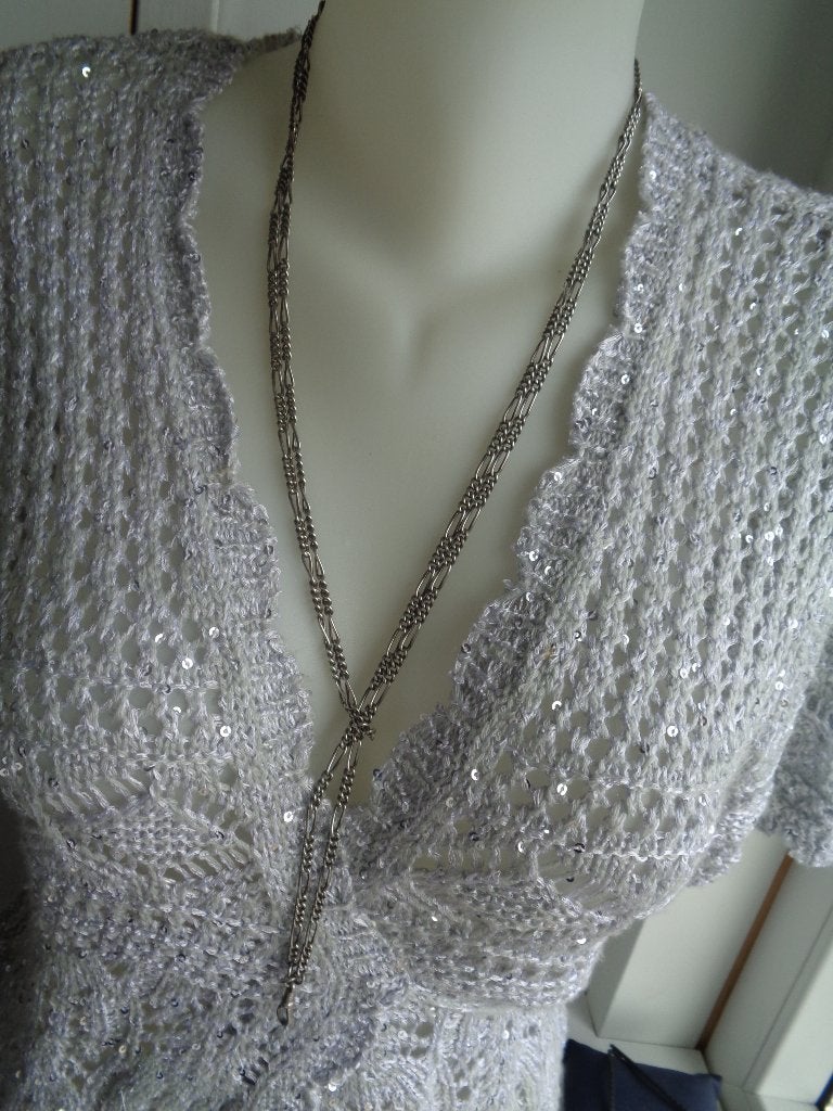 antiek zilveren ketting voor beurs of horloge [730], Verzenden, Zilver, Ketting