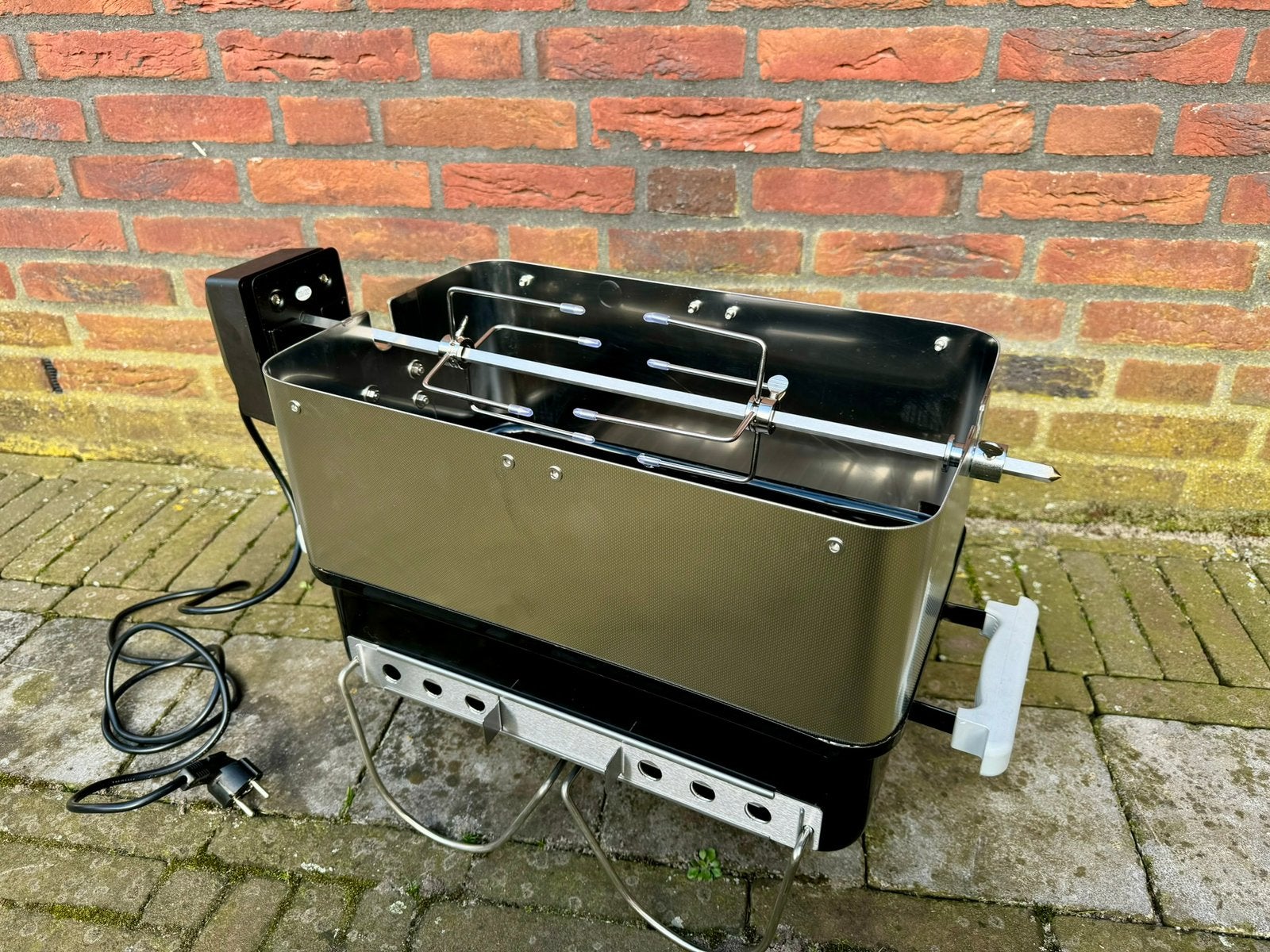 RVS Rotisserie Set voor Weber Go-Anywhere WGA 15cm hoog, Tuin en Terras, Houtskoolbarbecues, Ophalen of Verzenden, Nieuw, Met accessoires