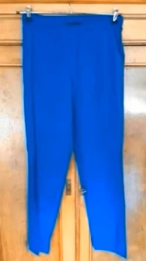 NIEUW pracht midden blauwe broek merk Loes van de Pol 46/48, Nieuw, Loes van de Pol, Broek of Spijkerbroek, Verzenden