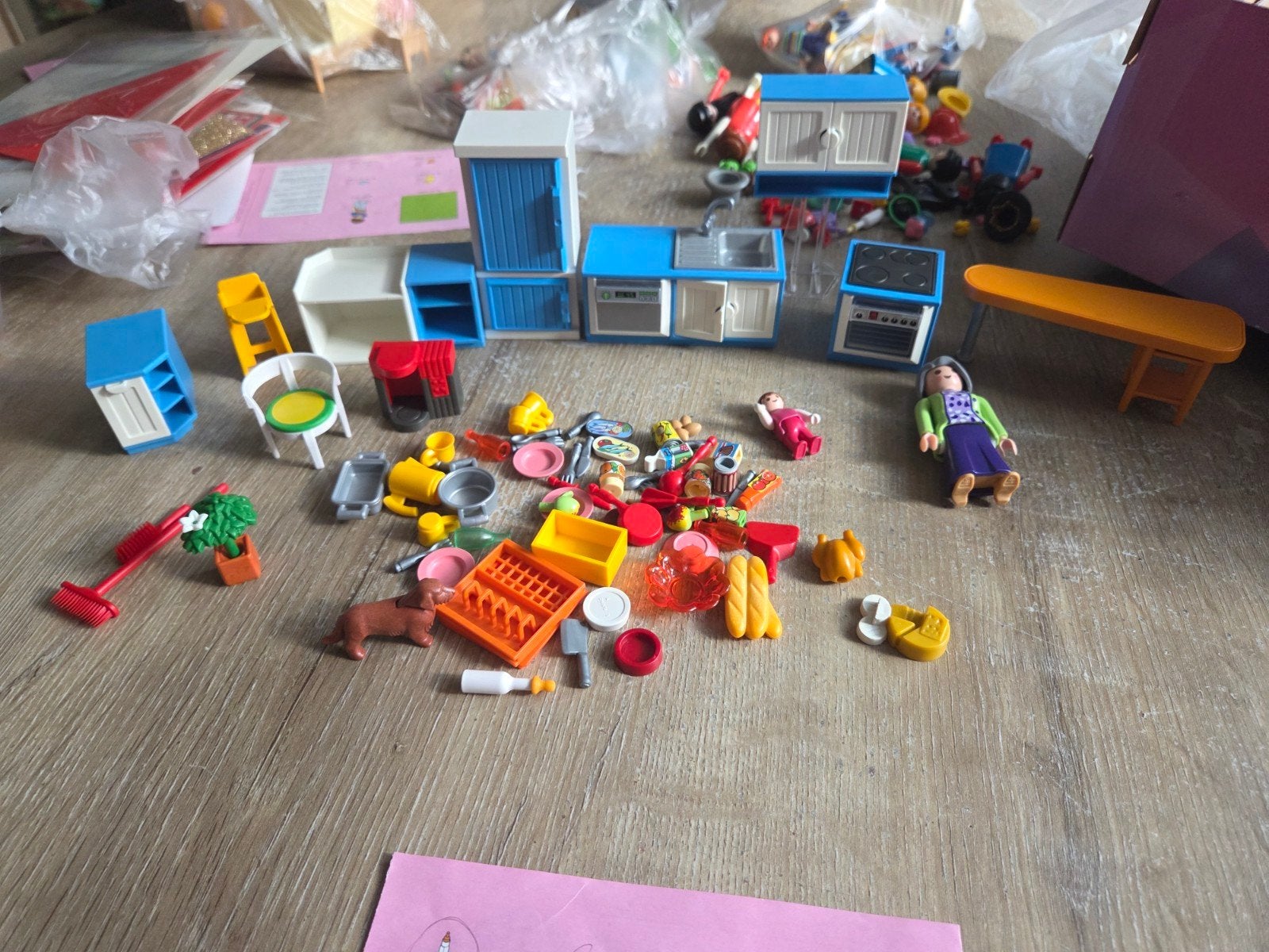 playmobil set dollhouse grote keuken 5329, Gebruikt, Complete set, Overige typen, Ophalen of Verzenden