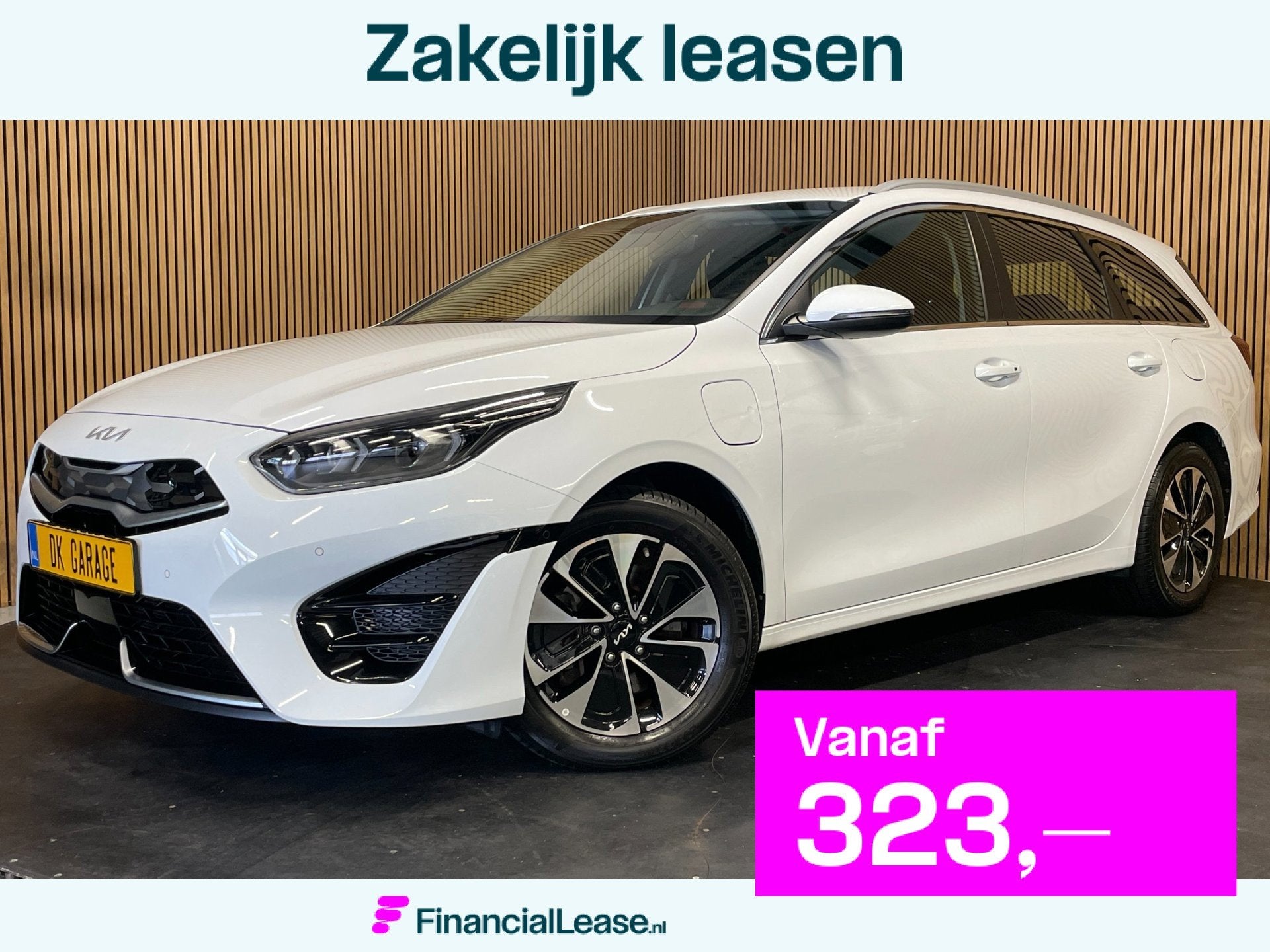 Kia Ceed Sportswagon 1.6 GDI PHEV DynamicLine|GROOT SCHERM|A, Stof, Wit, Plug-in hybride, 1508 kg