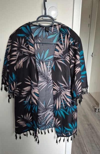 Zomerse Kimono's met Tropische Print en Kwastjes - Set van 2, Kleding | Dames, Overige typen, Meerkleurig, Ophalen of Verzenden