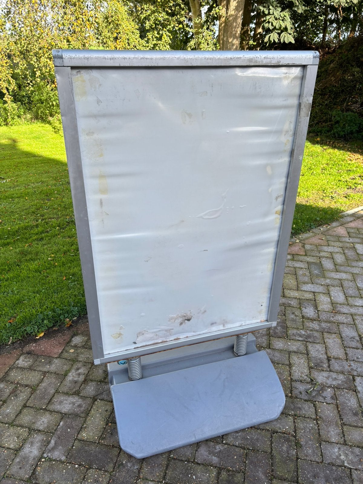 Stoepbord grote model, Ophalen, Gebruikt