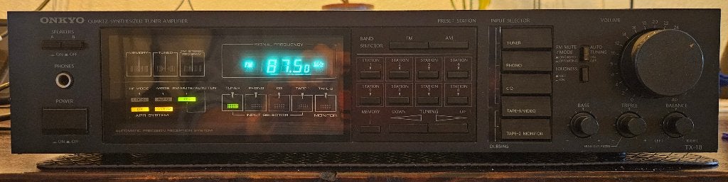Onkyo TX-18 Stereo Receiver - Vintage Audio, Ophalen of Verzenden, Gebruikt, Analoog