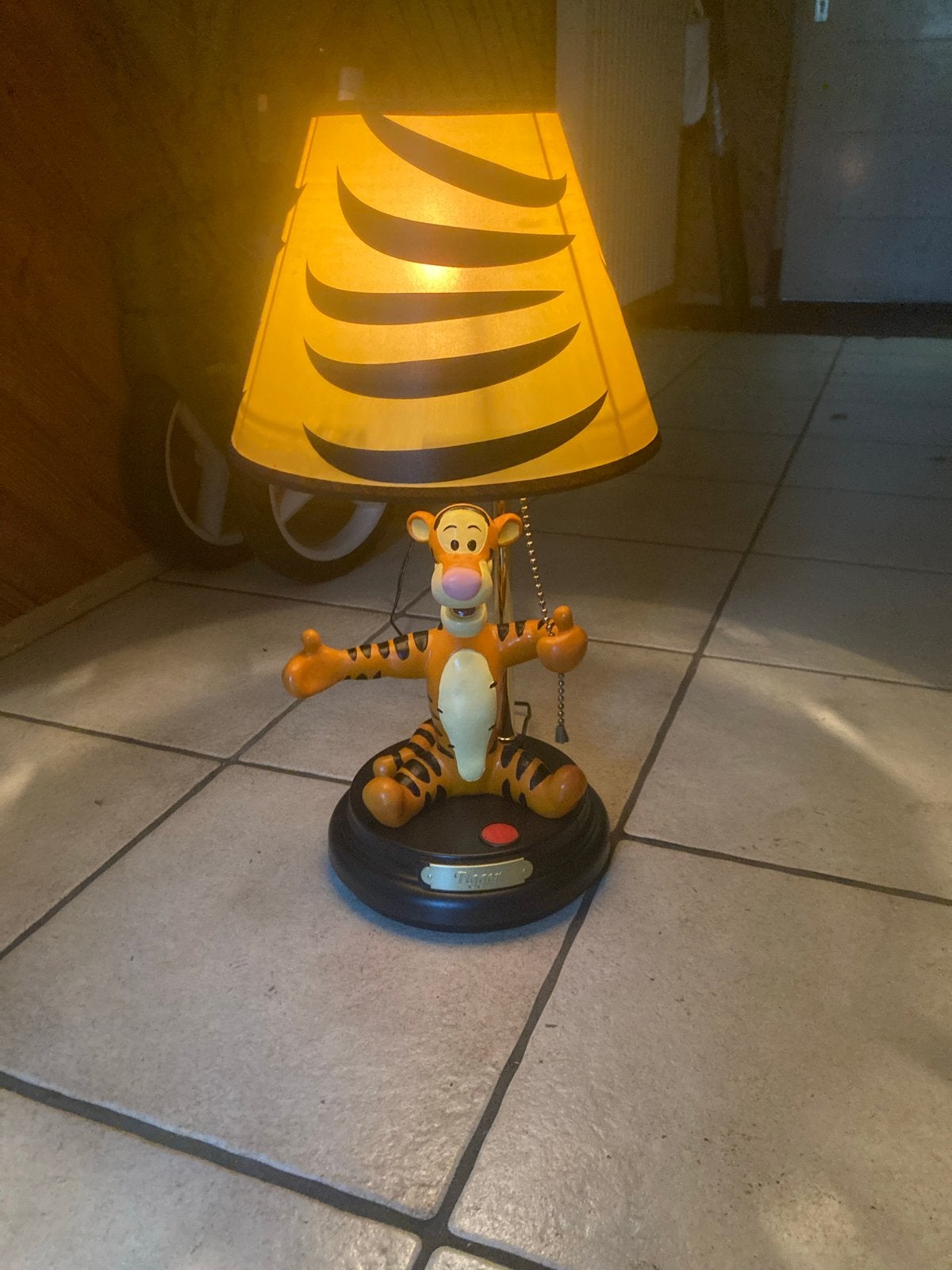 Leuke Tijgertje lamp van Disney, Superfone product, Gebruikt, Overige stijlen, Kunststof, Ophalen of Verzenden