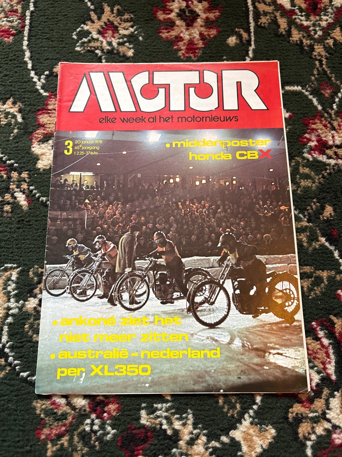 MOTOR Magazine 20 januari 1978 - Honda CBX Poster, Ophalen of Verzenden, Gelezen, Algemeen