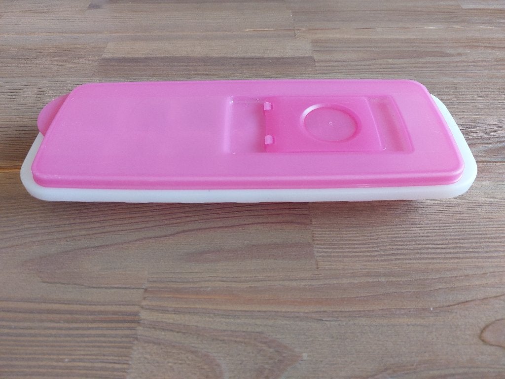 Vintage Roze Tupperware ijsblokjes maker - ijsblokken Doos, Gebruikt, Overige kleuren, Verzenden, Overige typen