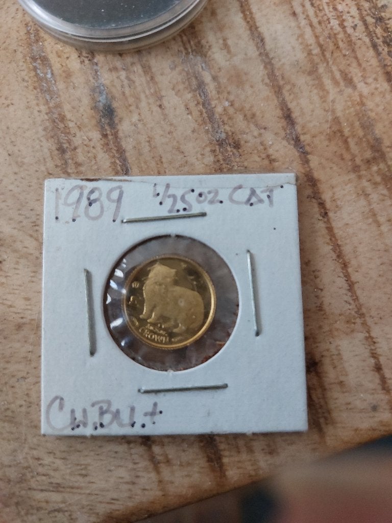 Gouden munten Isle of Man 4x, Ophalen of Verzenden, Goud