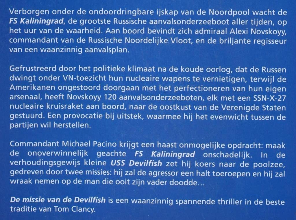De missie van de Devilfish - Michael Dimercurio (2000), Boeken, Verzenden, Zo goed als nieuw, Amerika