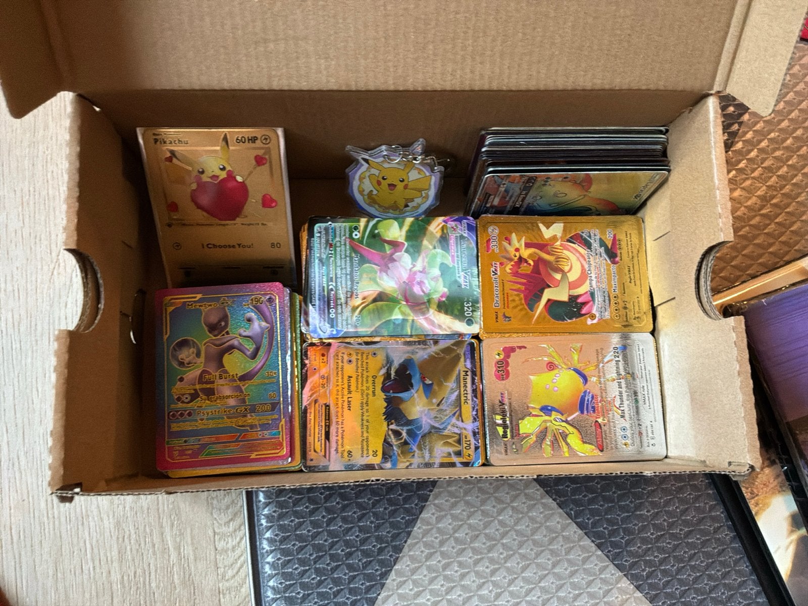 Pokémon kaarten collectie - V, VMAX, GX en meer, Ophalen of Verzenden, Gebruikt, Meerdere kaarten, Foil