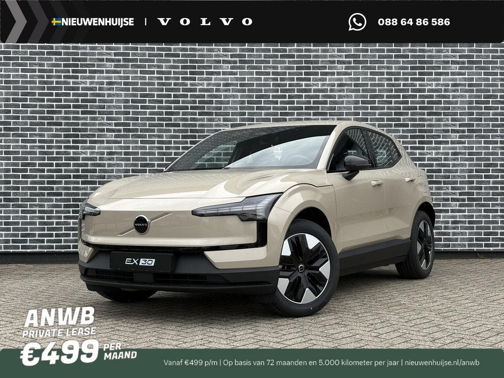 Volvo EX30 P3 Plus Europa 51 kWh | Verwarmde voorstoelen en, Auto's, Volvo, Automaat, 12 maanden, Achterwielaandrijving, Leder en Stof