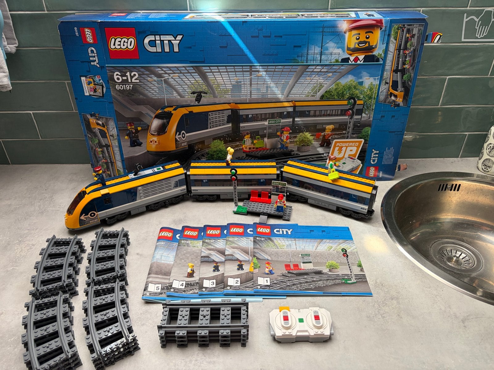 LEGO City Passagierstrein 60197 met afstandsbediening, Ophalen, City, Lego, Zo goed als nieuw