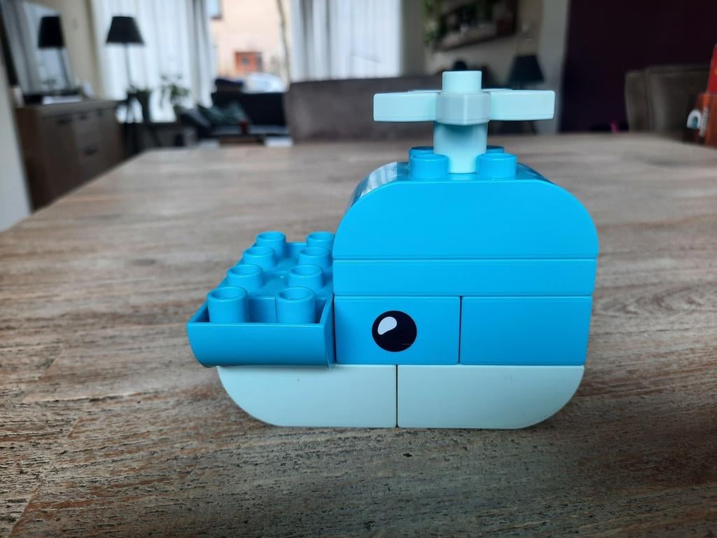 Duplo Walvis 3in1 30648, 3 dieren bouwen, vanaf 1,5 jaar!, Ophalen of Verzenden, Zo goed als nieuw, Duplo
