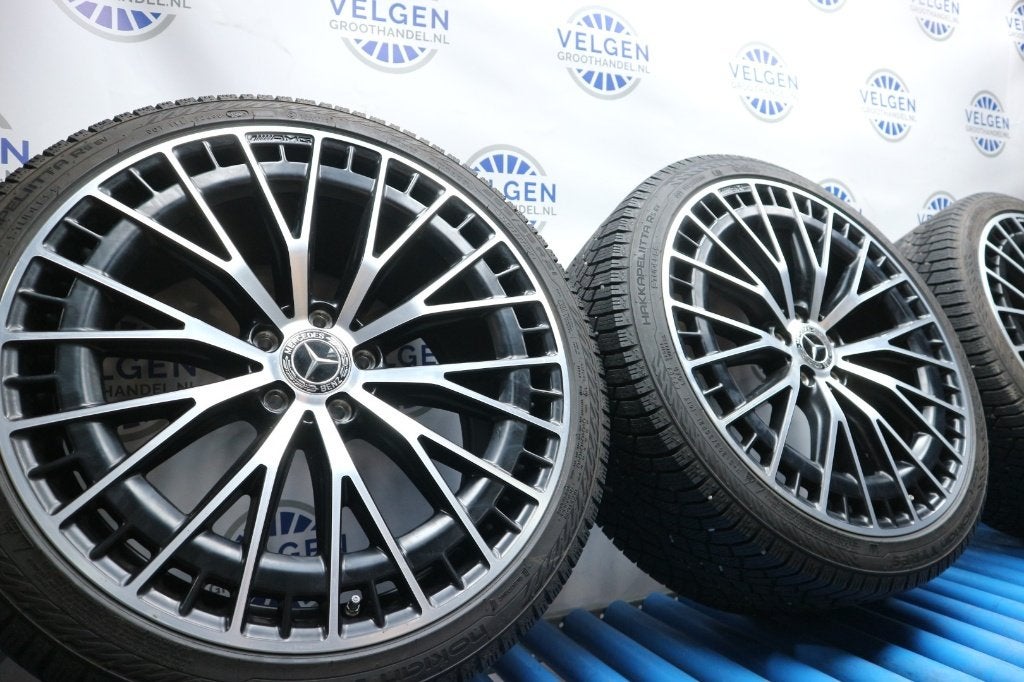 Mercedes EQE AMG-43 AMG-53 velgen 21 inch origineel winter, Gebruikt, 265 mm, Banden en Velgen, Nvt