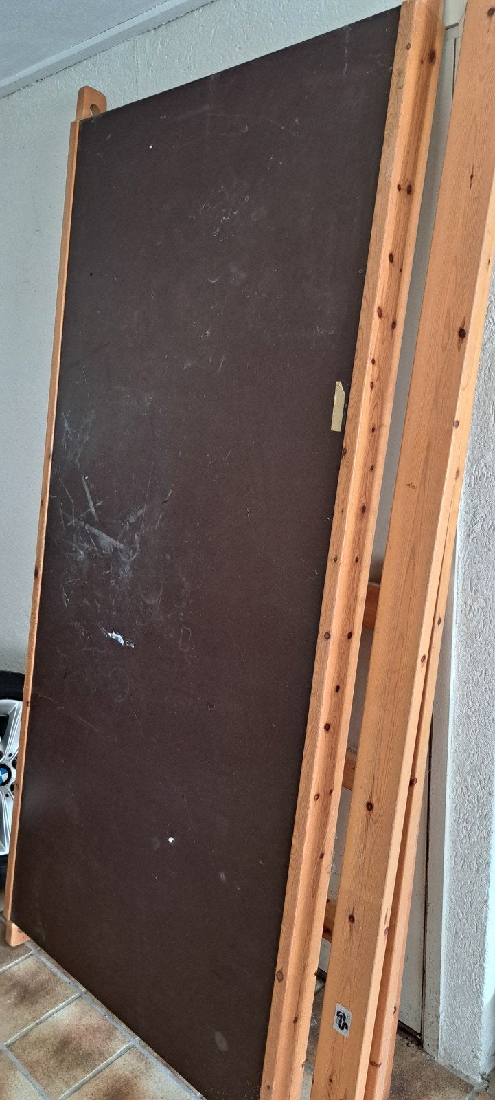 jaren 70 vintage grenen buro, Ophalen, Gebruikt, Hout