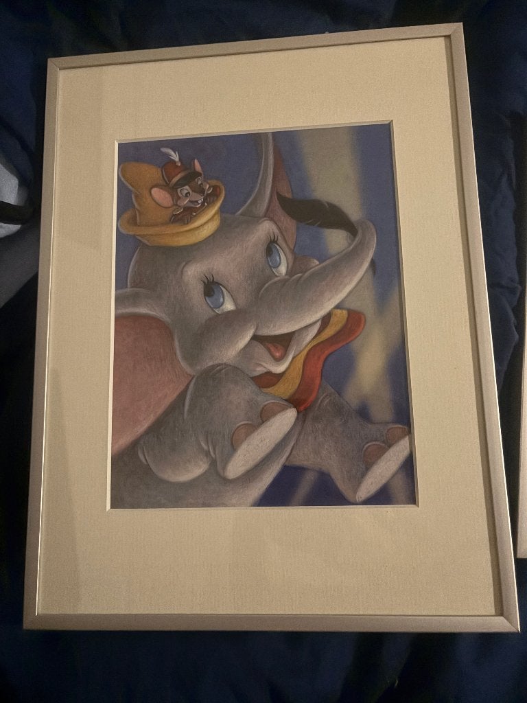 3x Disney kunst prints professioneel ingelijst, Verzamelen, Disney, Zo goed als nieuw, Overige typen, Overige figuren, Ophalen of Verzenden